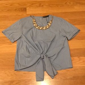 Zara Women’s tie front shirt